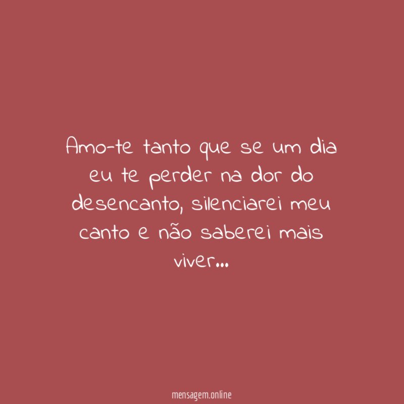 Dor do desencanto