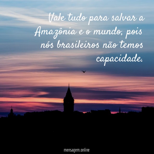 Vale tudo para salvar a Amazônia e o mundo