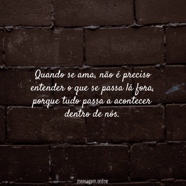 Quando se ama…