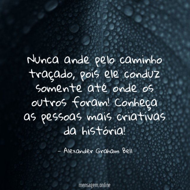 Caminho traçado