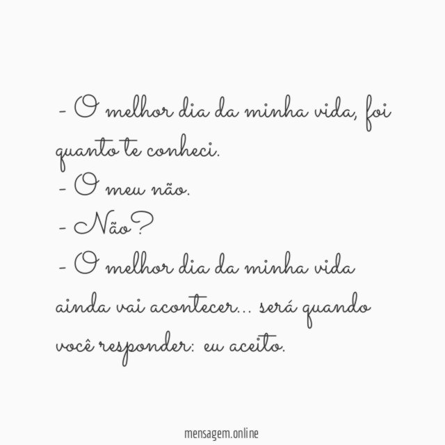 Melhor dia da minha vida