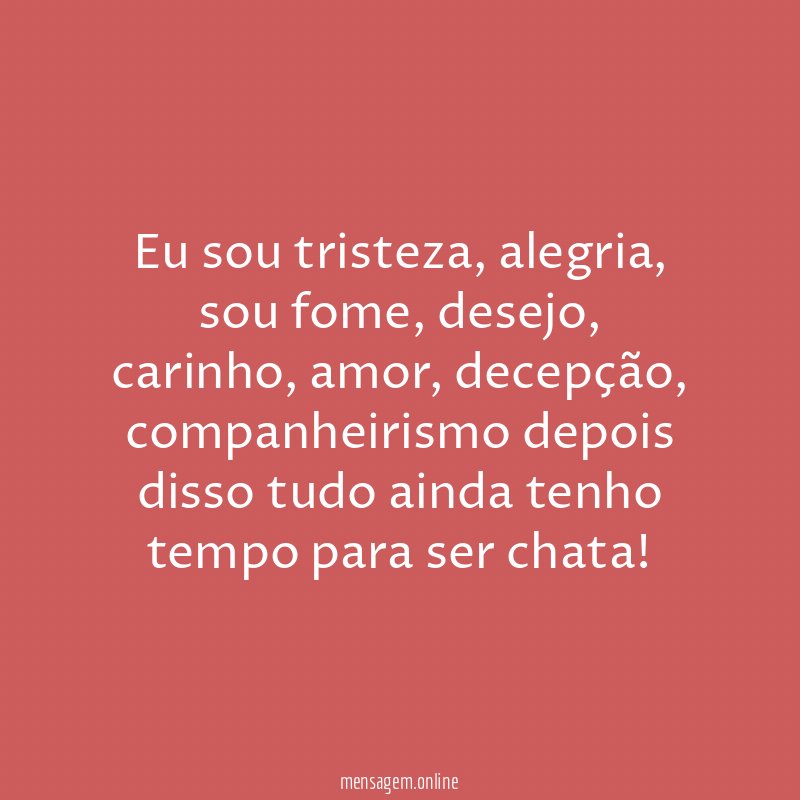 Eu sou tristeza