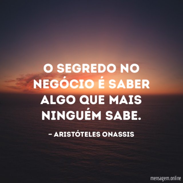 Segredo no negócio