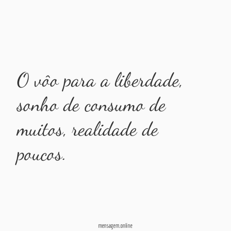 O vôo para a liberdade