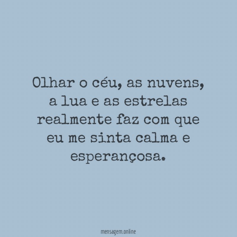 Olhar o céu