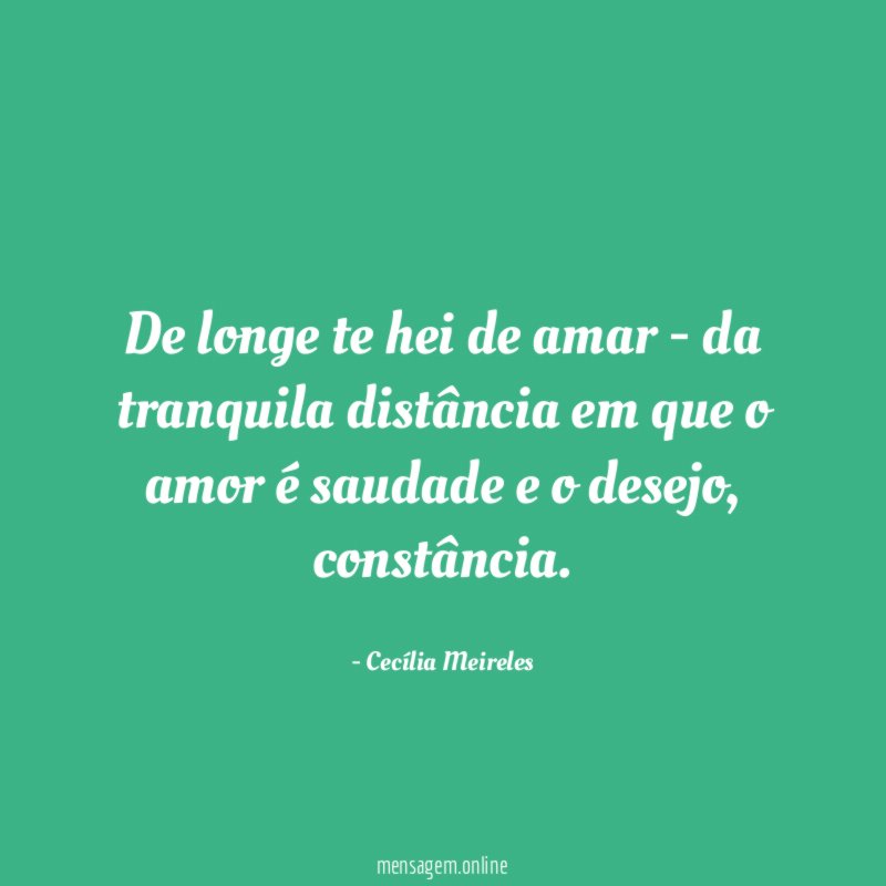 De longe