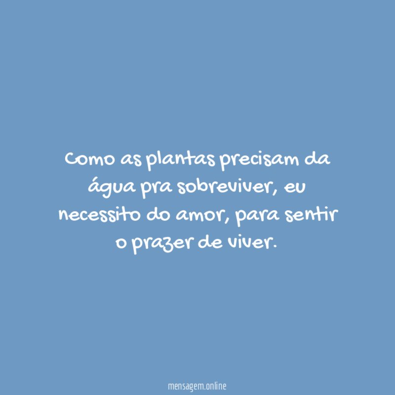 Como as plantas precisam da água pra sobreviver
