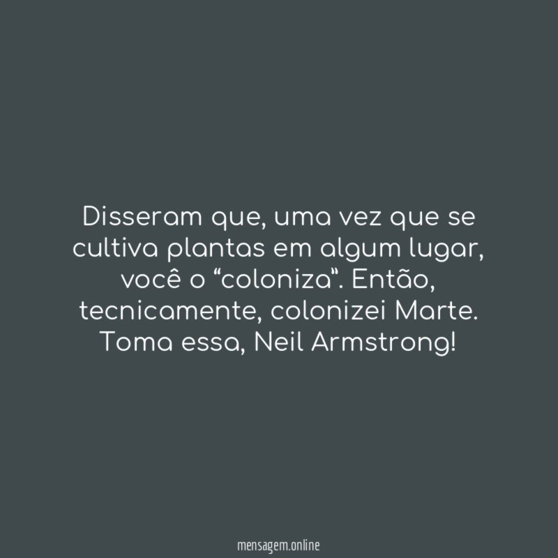Disseram que