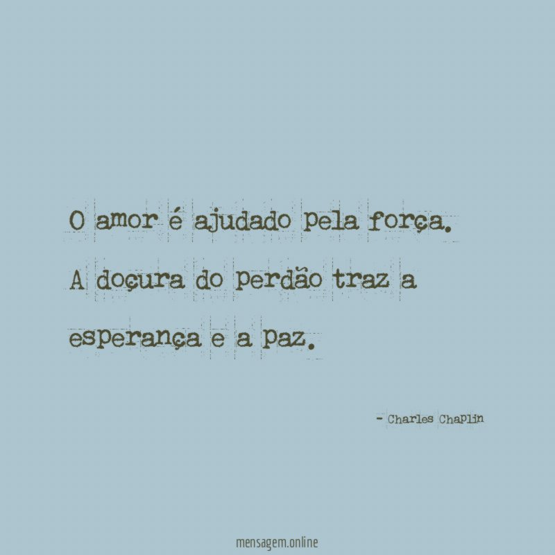 Doçura do perdão