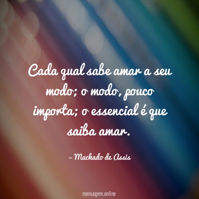 Amar a seu modo