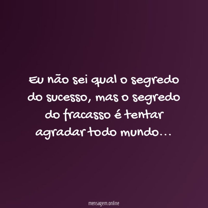 Segredo do Fracasso