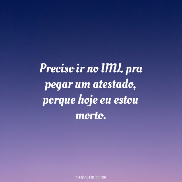 Preciso ir no IML