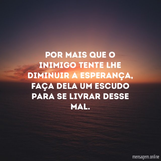 Diminuir a esperança