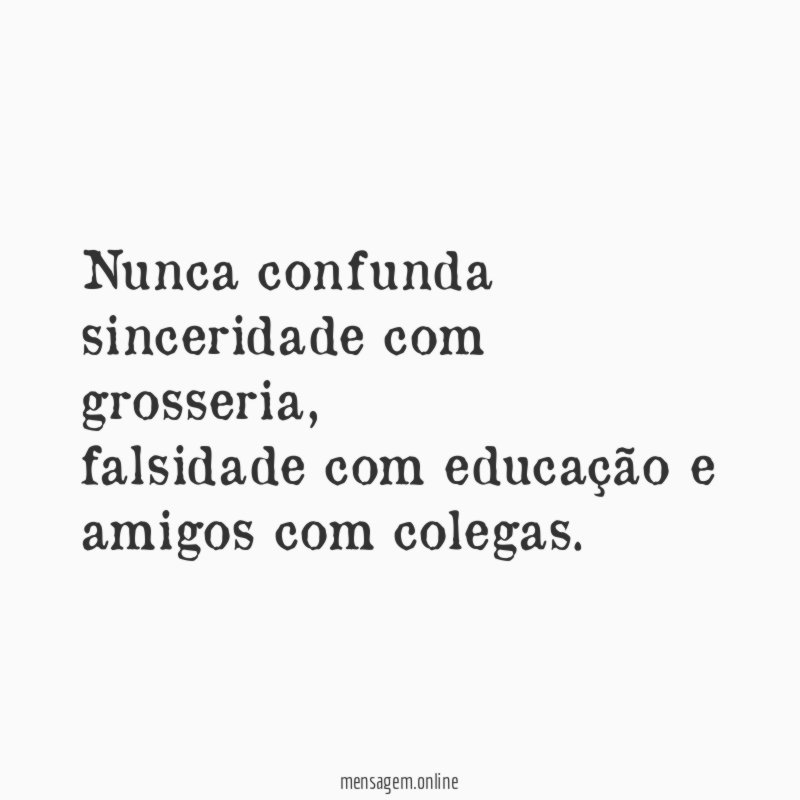 Não confunda