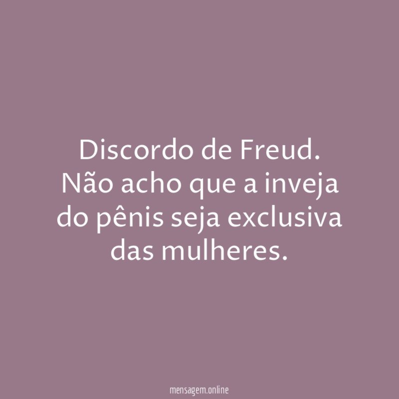 Discordo de Freud