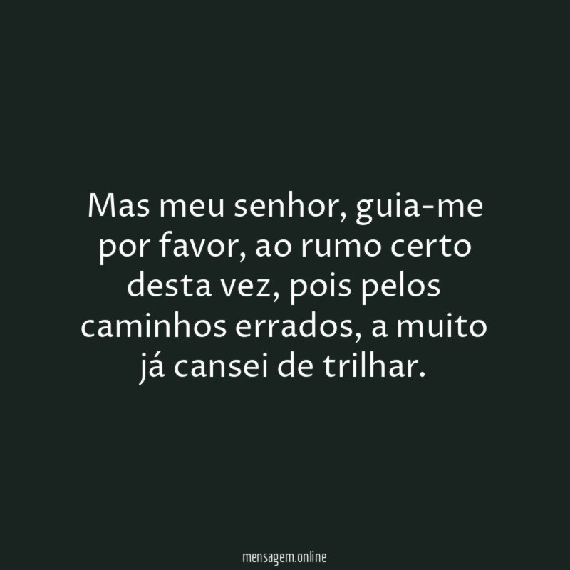 Mas meu senhor