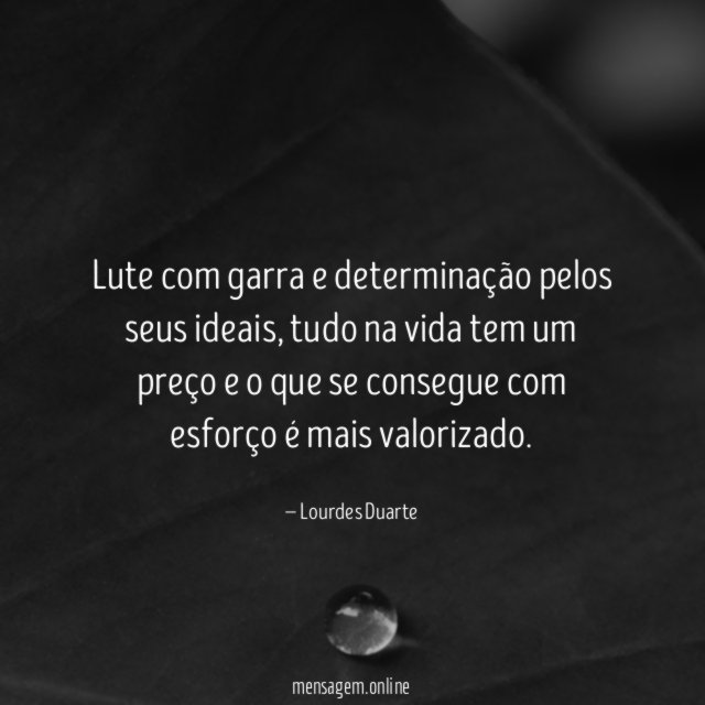 Garra e determinação