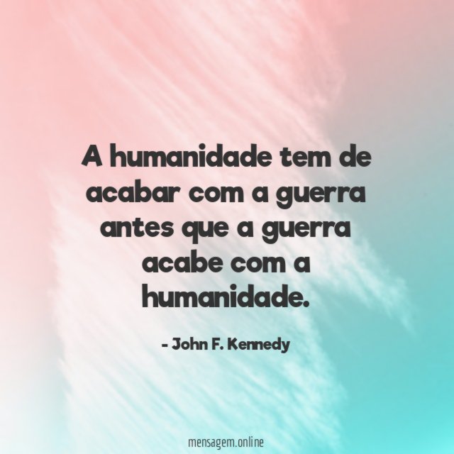 Acabar com a guerra