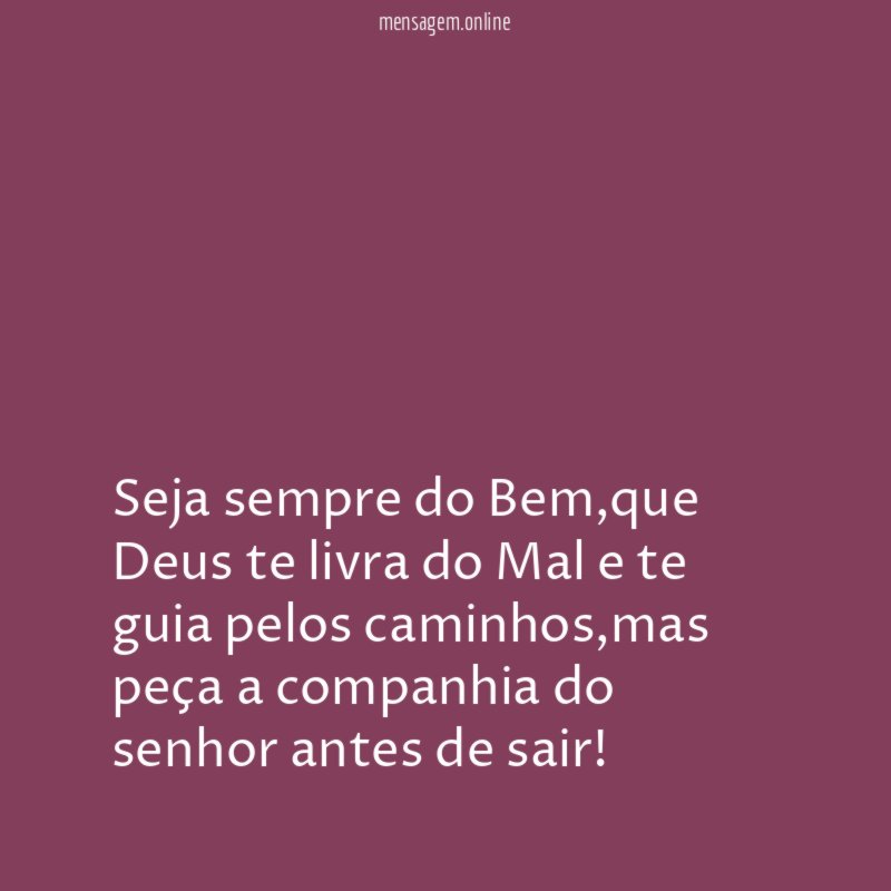 Seja sempre do Bem