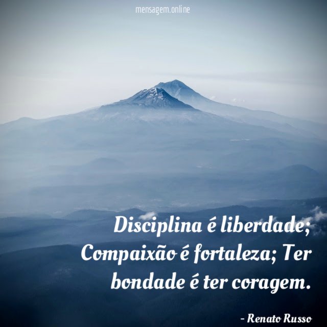 Disciplina é liberdade