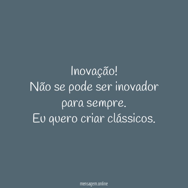 Inovador para Sempre