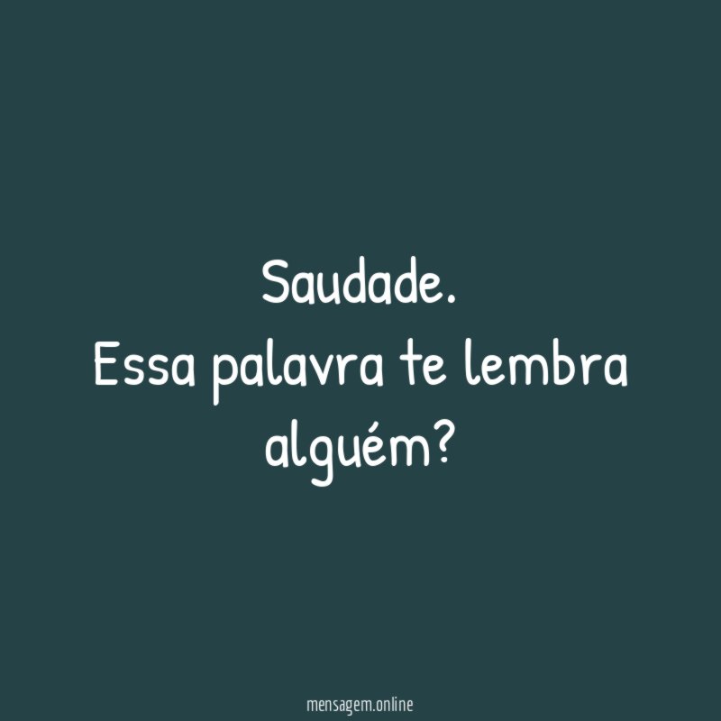 Saudade