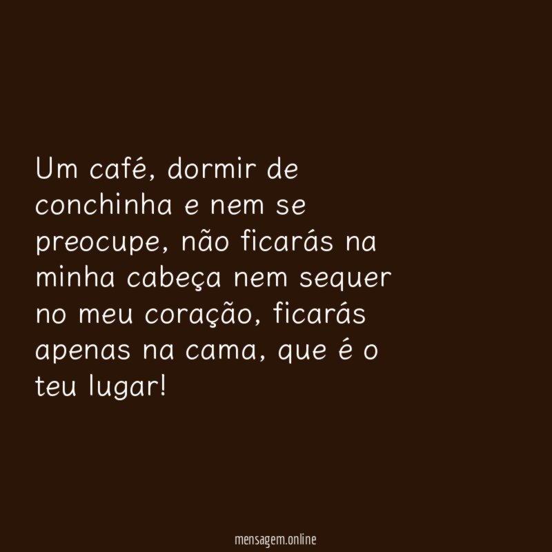 Um café