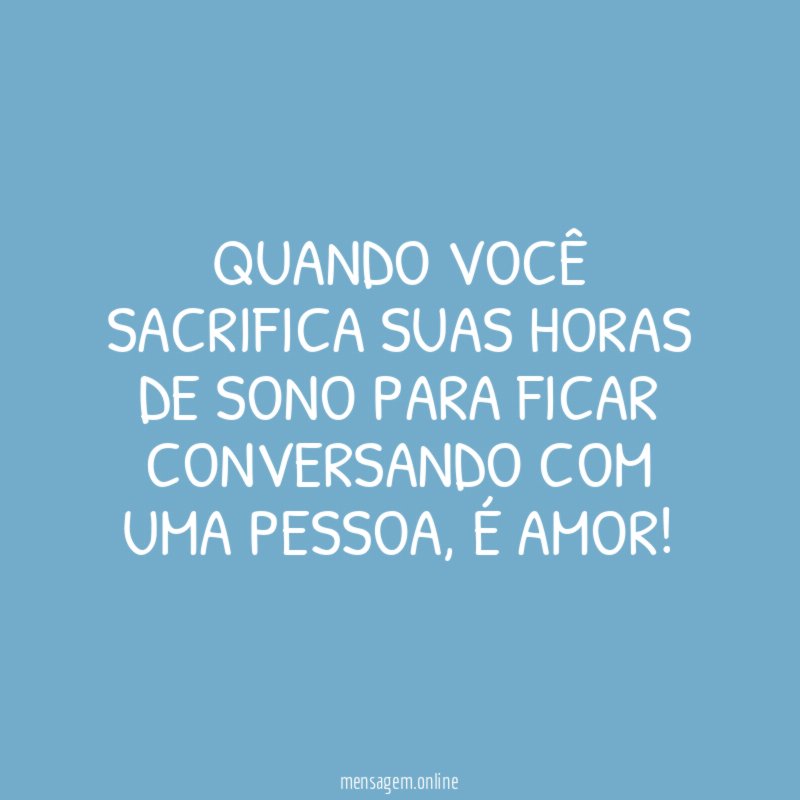 Quando você sacrifica suas horas de sono para