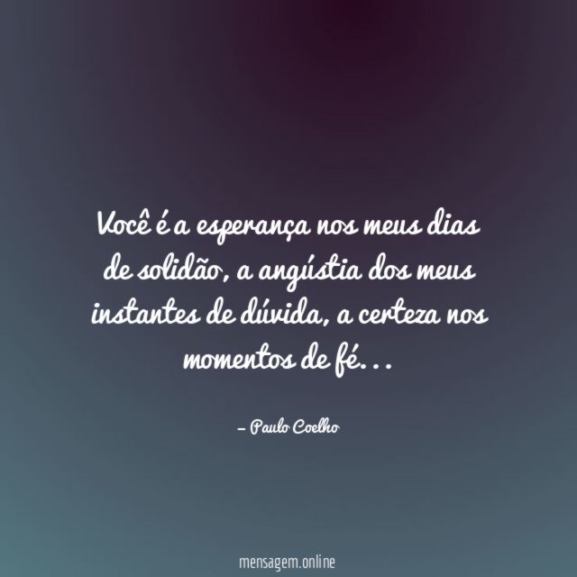 Você