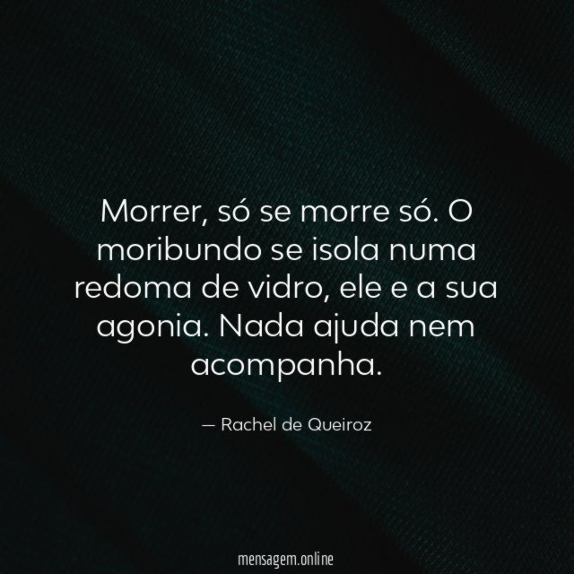 Morre só