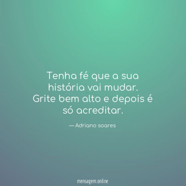 Tenha fé