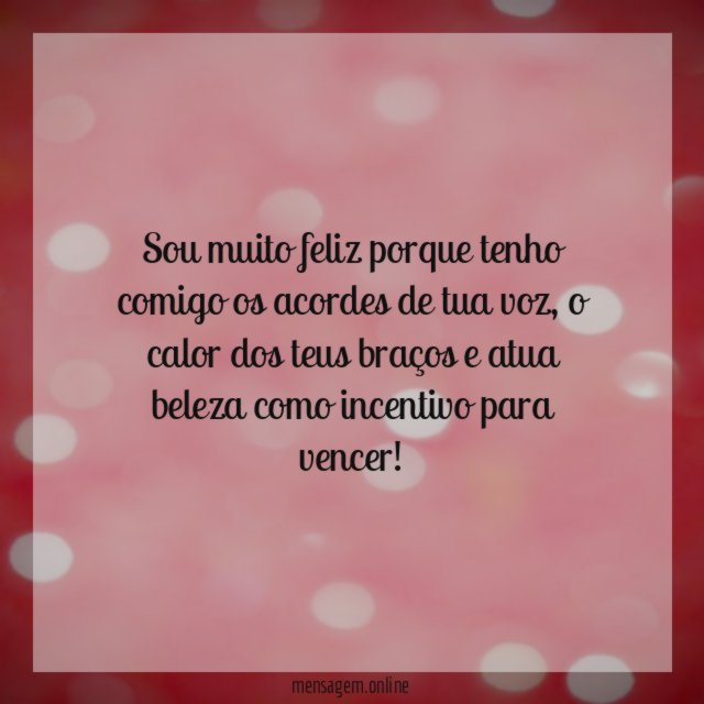 Sou muito feliz