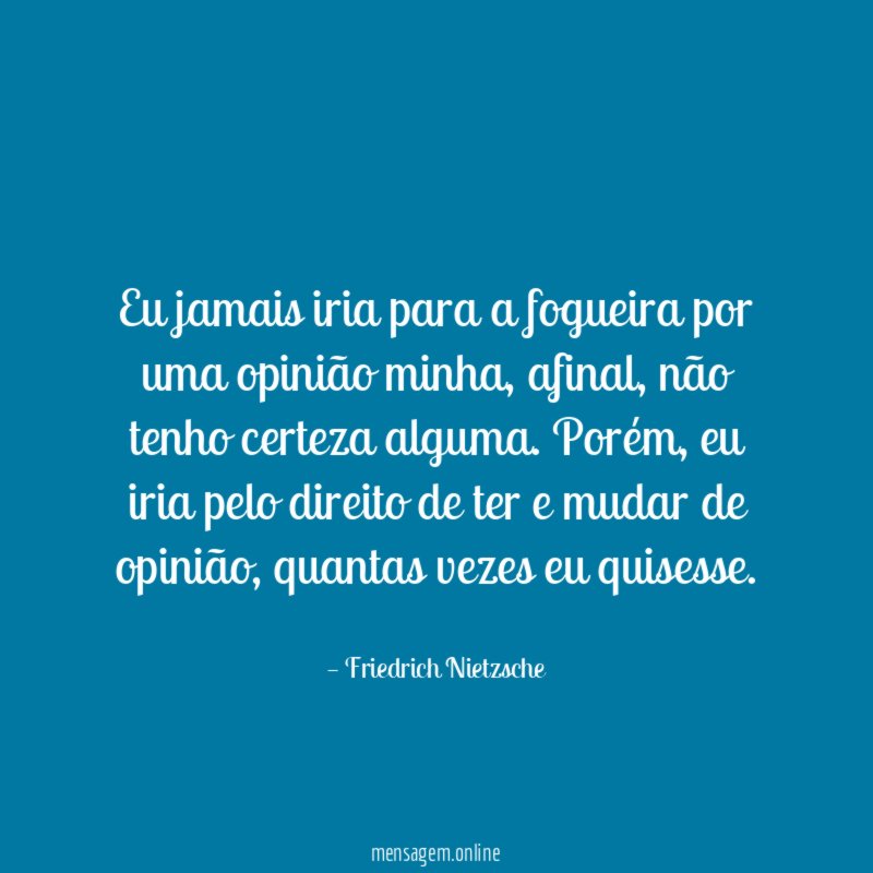 Opinião minha