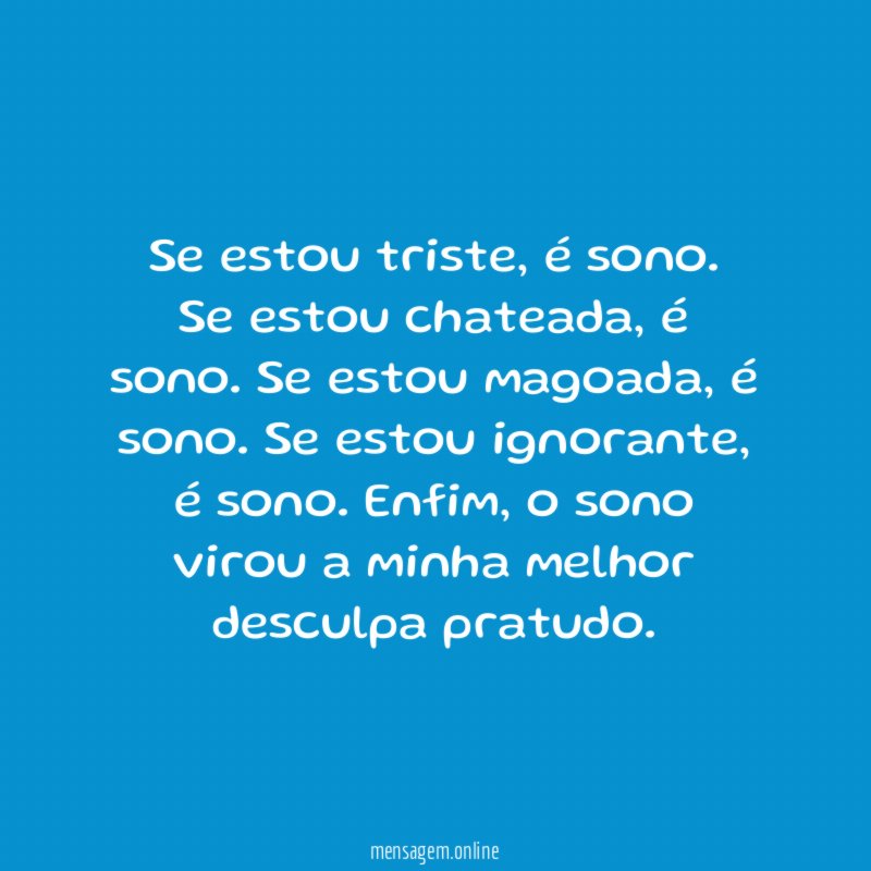 Se estou triste