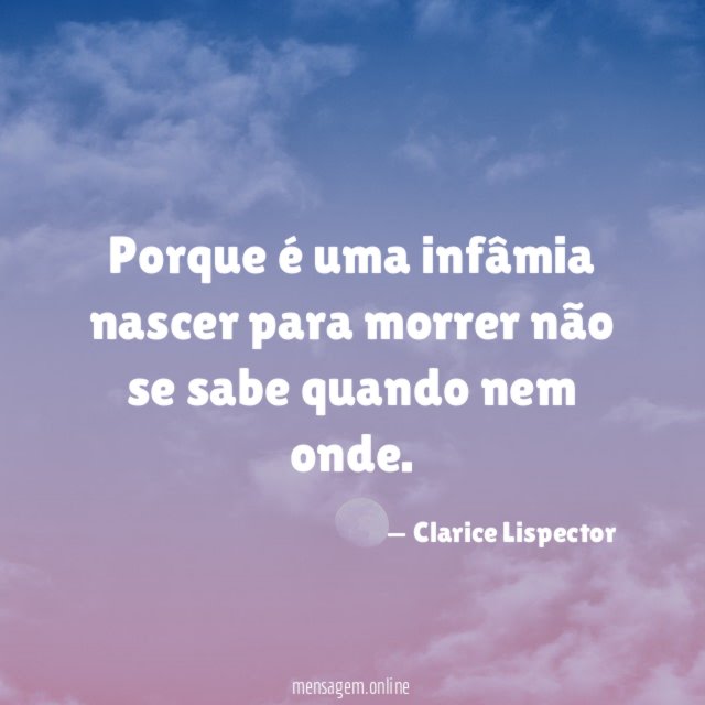 Nascer e morrer