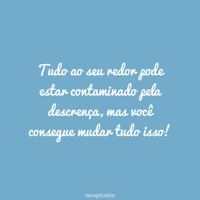 Mudar tudo isso