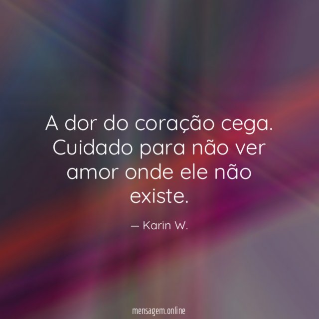 Ou seja, não veja