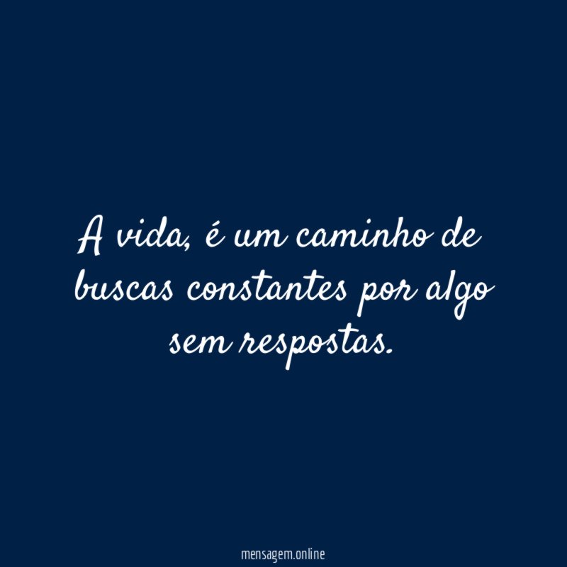 A vida