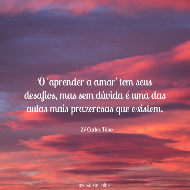O 'aprender a amar' tem seus desafios