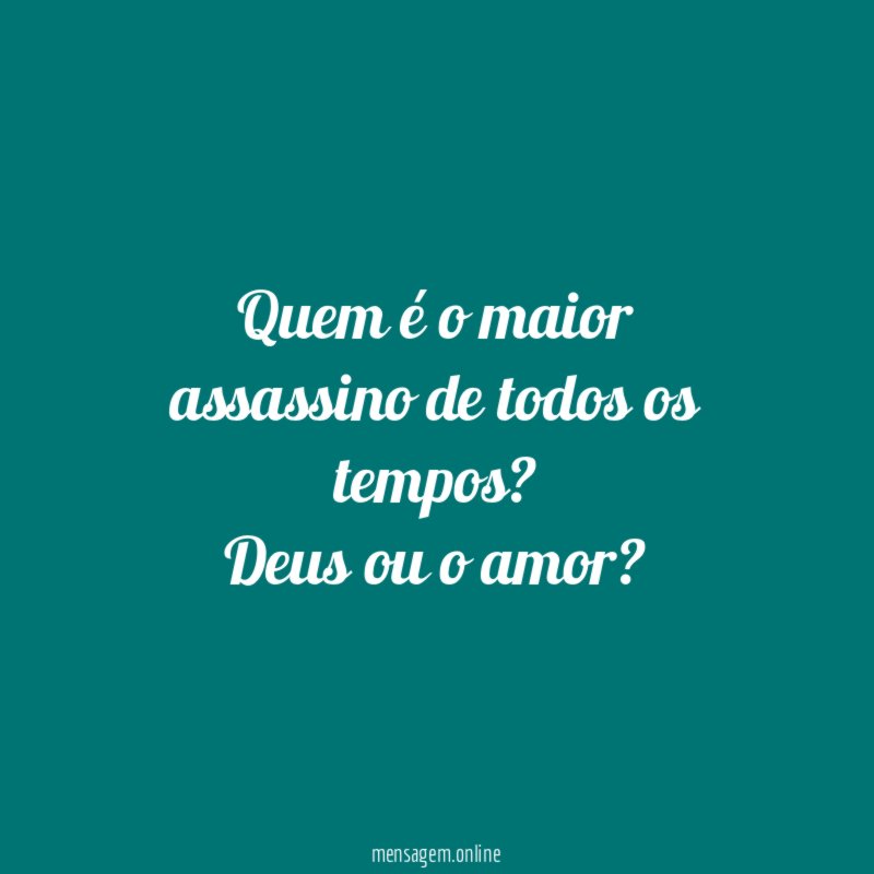 Quem é o maior assassino de todos os tempos
