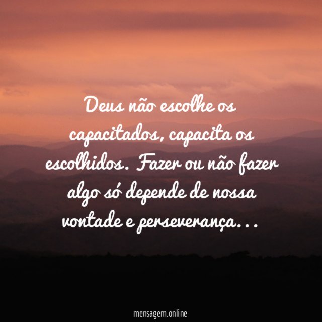 Vontade e Perseverança