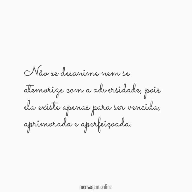 Não Desanime