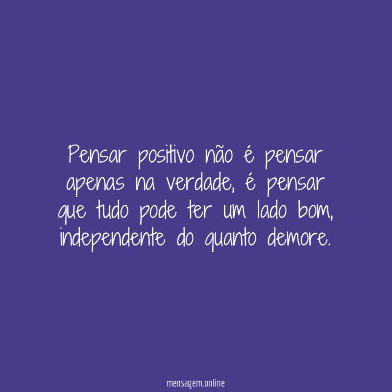 Pensar Positivo
