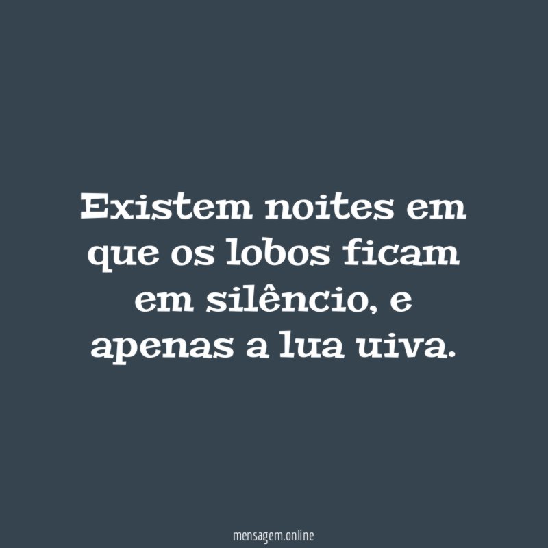 Apenas a Lua