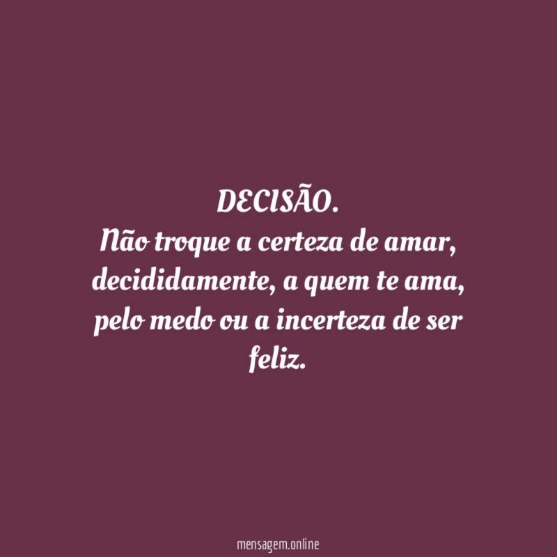 DECISÃO
