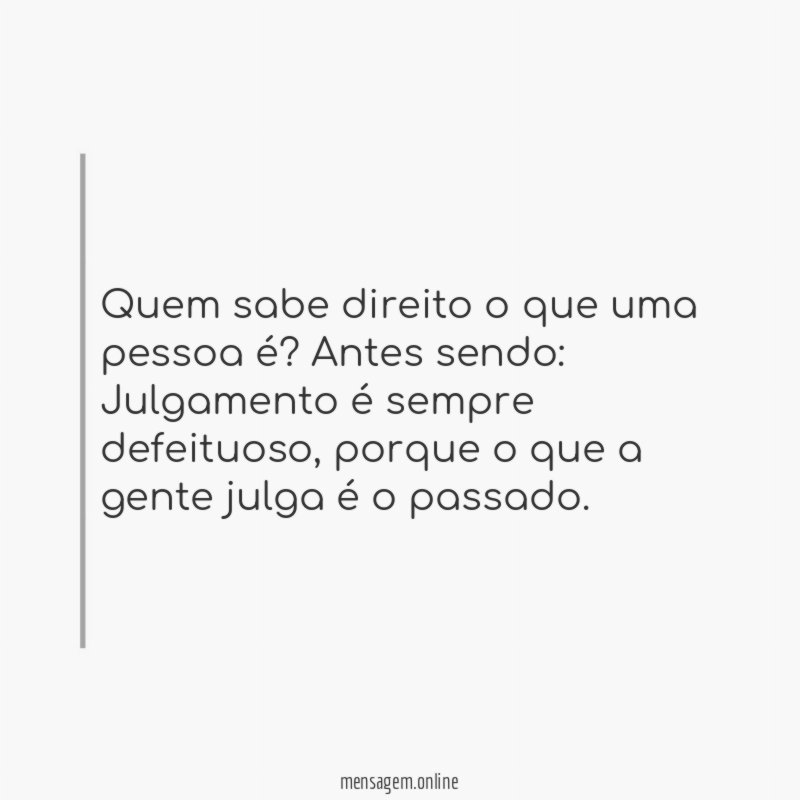 É o passado