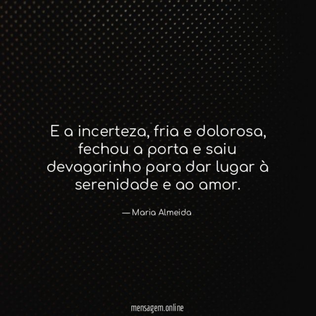 E a incerteza