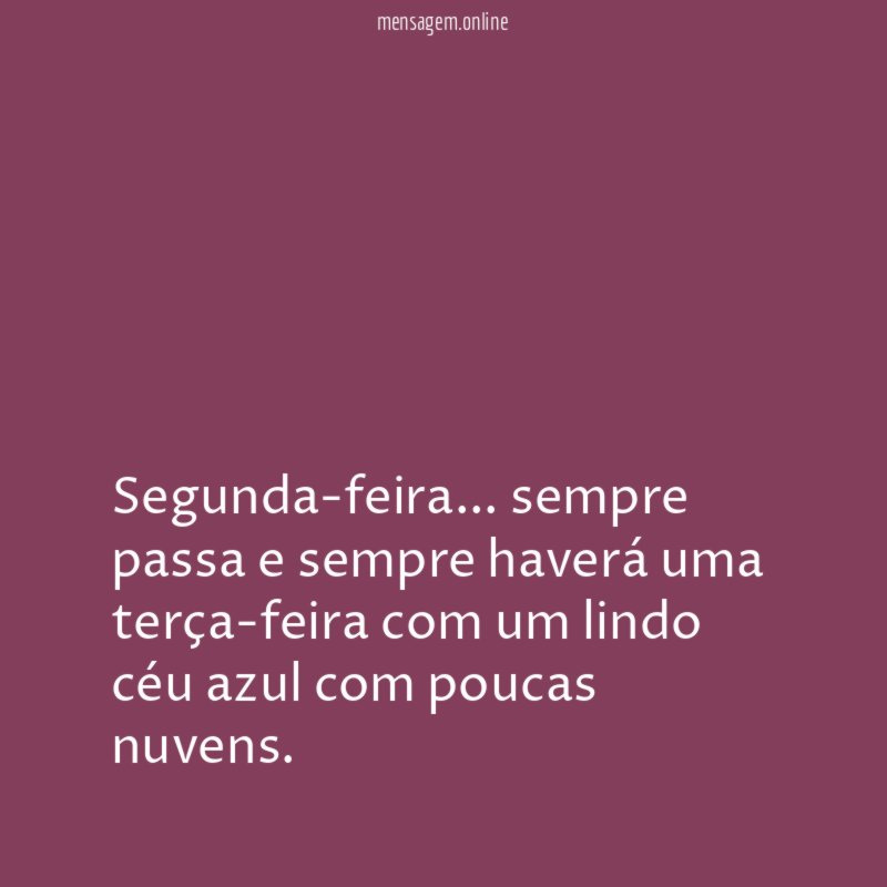 Terça-feira com um lindo céu azul