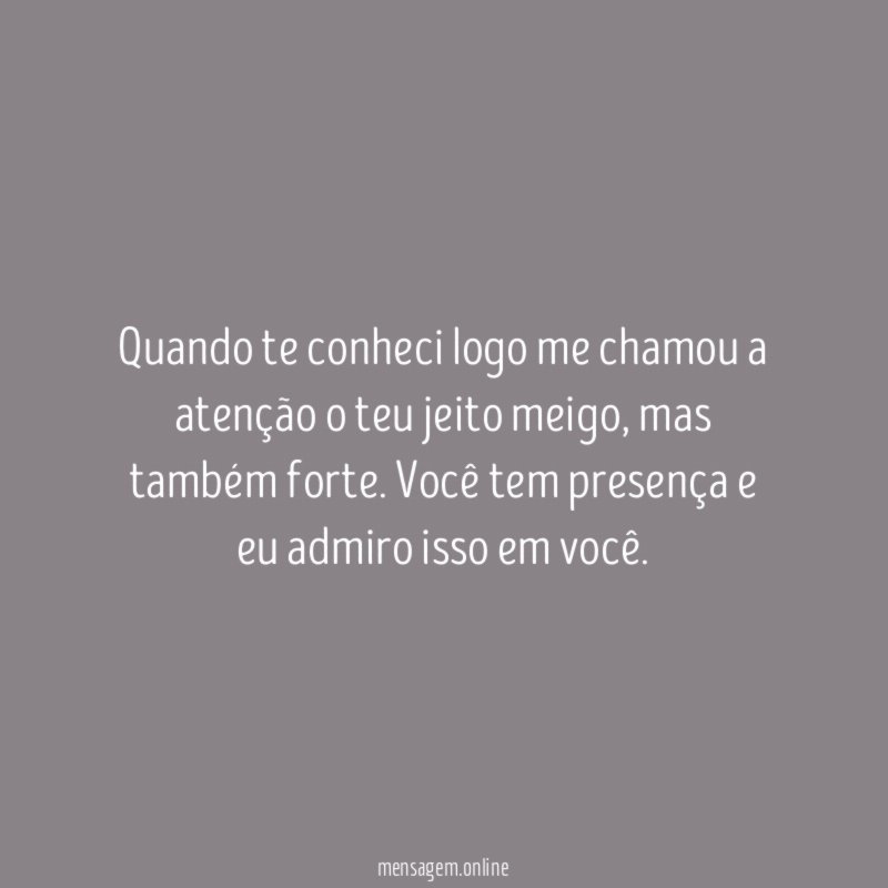 O seu jeito