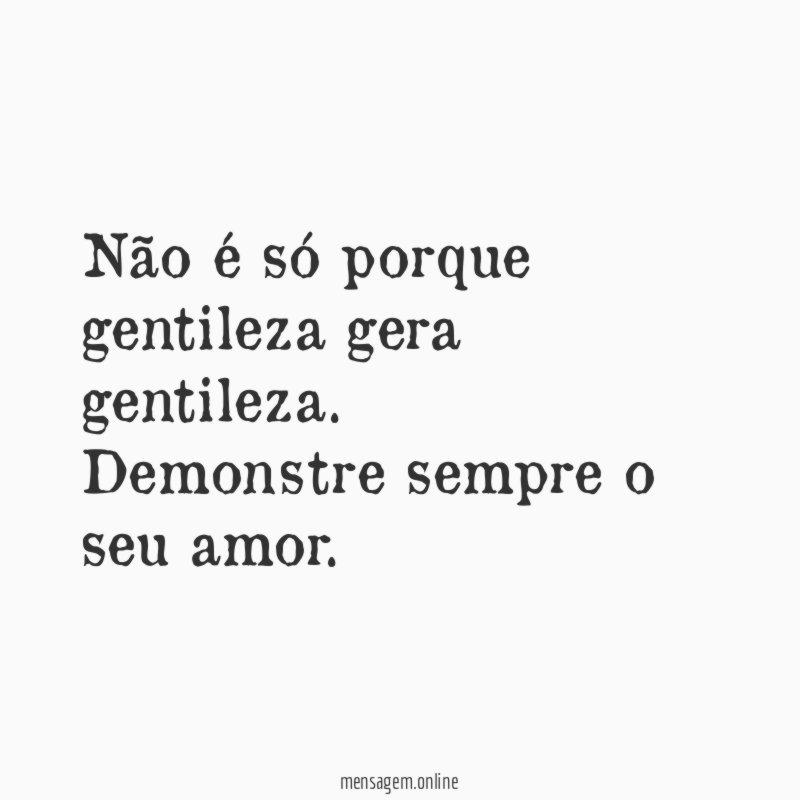 Demonstre amor